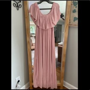 Ingrid & Isabel - size XL - Light Pink - maternity maxi dress